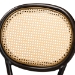 Baxton Studio Thalia Mid-Century Modern Dark Brown Finished Metal and Synthetic Rattan 2-Piece Outdoor Dining Chair Set - BSOWA-33001-Natural/Dark Brown-DC