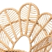 bali & pari Garan Modern Bohemian Natural Brown Rattan and Black Metal Accent Chair - BSOLeaf-Rattan-CC