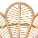 bali & pari Garan Modern Bohemian Natural Brown Rattan and Black Metal Accent Chair - BSOLeaf-Rattan-CC