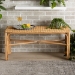 bali & pari Cacaban Modern Bohemian Natural Brown Rattan Accent Bench - BSOCacaban-Rattan-Bench