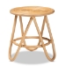 bali & pari Rinjani Modern Bohemian Natural Brown Rattan End Table - BSORinjani-Rattan-ET