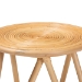 bali & pari Rinjani Modern Bohemian Natural Brown Rattan End Table - BSORinjani-Rattan-ET