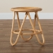 bali & pari Rinjani Modern Bohemian Natural Brown Rattan End Table - BSORinjani-Rattan-ET
