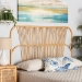bali & pari Laina Modern Bohemian Natural Brown Rattan Queen Size Wall-mount Headboard - BSO0678B-Rattan-HB-Queen