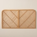 bali & pari Sakina Modern Bohemian Natural Brown Rattan Queen Size Wall-mount Headboard - BSO0679B-Rattan-HB-Queen