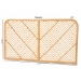 bali & pari Sakina Modern Bohemian Natural Brown Rattan Queen Size Wall-mount Headboard - BSO0679B-Rattan-HB-Queen