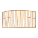bali & pari Malvina Modern Bohemian Natural Brown Rattan Queen Size Wall-mount Headboard - BSO0682B-Rattan-HB-Queen