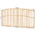bali & pari Malvina Modern Bohemian Natural Brown Rattan Queen Size Wall-mount Headboard - BSO0682B-Rattan-HB-Queen