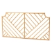 Baxton Studio Giza Modern Bohemian Natural Brown Rattan Queen Size Wall-mount Headboard