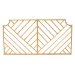 bali & pari Giza Modern Bohemian Natural Brown Rattan Queen Size Wall-mount Headboard - BSOGiza-Rattan-HB-Queen