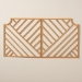 bali & pari Giza Modern Bohemian Natural Brown Rattan Queen Size Wall-mount Headboard - BSOGiza-Rattan-HB-Queen