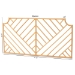 bali & pari Giza Modern Bohemian Natural Brown Rattan Queen Size Wall-mount Headboard - BSOGiza-Rattan-HB-Queen