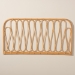 bali & pari Carrick Modern Bohemian Natural Brown Rattan Queen Size Wall-mount Headboard - BSO0680B-Rattan-HB-Queen
