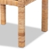 bali & pari Vivan Modern Bohemian Natural Brown Rattan 1-Door Nightstand - BSOVivan-Mahogany-NS