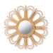 Baxton Studio Sakura Modern Bohemian Natural Brown Rattan Accent Wall Mirror