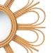 bali & pari Sakura Modern Bohemian Natural Brown Rattan Accent Wall Mirror - BSOSakura-Rattan-Mirror
