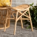 bali & pari Elgon Modern Bohemian Natural Brown Rattan Footstool - BSOElgon-Rattan-Footstool