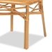bali & pari Ivora Modern Bohemian Natural Brown Rattan 2-Piece Dining Chair Set - BSOIvora-Rattan-DC