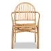bali & pari Tugera Modern Bohemian Natural Brown Rattan Dining Chair - BSOTugera-Rattan-DC
