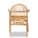 bali & pari Tugera Modern Bohemian Natural Brown Rattan Dining Chair - BSOTugera-Rattan-DC