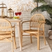 bali & pari Tugera Modern Bohemian Natural Brown Rattan Dining Chair - BSOTugera-Rattan-DC