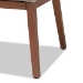 bali & pari Jennifer Mid-Century Transitional Grey Woven Rope Mahogany Dining Arm Chair - BSOJennifer-Grey-DC-Arm