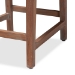 bali & pari Heyna Mid-Century Transitional Grey Woven Rope Mahogany Counter Stool - BSOHeyna-Grey/Natural-CS