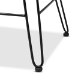 bali & pari Garan Modern Bohemian Natural Brown Rattan and Black Metal Counter Stool - BSOLeaf-Rattan-CS