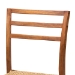 bali & pari Arthur Mid-Century Modern Walnut Brown Mahogany Wood and Natural Rattan Counter Stool - BSOArthur-Teak-CS