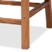 bali & pari Caspia Mid-Century Modern Walnut Brown Mahogany Wood and Natural Rattan Counter Stool - BSOCaspia-Teak-CS