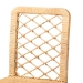 bali & pari Moscow Modern Bohemian Natural Brown Rattan and Walnut Brown Mahogany Wood Counter Stool - BSOMoscow-Teak-CS
