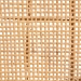 bali & pari Moscow Modern Bohemian Natural Brown Rattan and Walnut Brown Mahogany Wood Counter Stool - BSOMoscow-Teak-CS