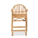 bali & pari Tugera Modern Bohemian Natural Brown Rattan Counter Stool - BSOTugera-Rattan-CS