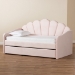 Baxton Studio Timila Modern and Contemporary Light Pink Velvet Fabric Upholstered Full Size Daybed with Trundle - BSOBBT61047T-Light Pink Velvet-Daybed-F/T