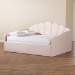 Baxton Studio Timila Modern and Contemporary Light Pink Velvet Fabric Upholstered Queen Size Daybed - BSOBBT61078-Light Pink Velvet-Daybed-Queen