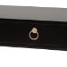 Baxton Studio Beagan Modern and Contemporary Black Finished Wood and Gold Metal 2-Drawer Console Table - BSOJY20B168-Black/Gold