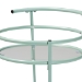 Baxton Studio Newell Mid-Century Modern Mint Green Finished Metal 2-Tier Kitchen Cart - BSOLCF20171-Mint Green-Cart