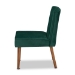 Baxton Studio Alvis Mid-Century Modern Emerald Green Velvet Upholstered and Walnut Brown Finished Wood Dining Chair - BSOBBT8063-Emerald Velvet/Walnut-CC