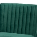 Baxton Studio Alvis Mid-Century Modern Emerald Green Velvet Upholstered and Walnut Brown Finished Wood Dining Chair - BSOBBT8063-Emerald Velvet/Walnut-CC