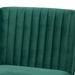 Baxton Studio Alvis Mid-Century Modern Emerald Green Velvet Upholstered and Walnut Brown Finished Wood Dining Chair - BSOBBT8063-Emerald Velvet/Walnut-CC