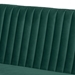 Baxton Studio Alvis Mid-Century Modern Emerald Green Velvet Upholstered and Walnut Brown Finished Wood 5-Piece Dining Nook Set - BSOBBT8063-Emerald Velvet/Walnut-5PC Dining Nook Set