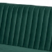 Baxton Studio Alvis Mid-Century Modern Emerald Green Velvet Upholstered and Walnut Brown Finished Wood 4-Piece Dining Nook Set - BSOBBT8063-Emerald Velvet/Walnut-4PC Dining Nook Set