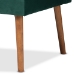 Baxton Studio Alvis Mid-Century Modern Emerald Green Velvet Upholstered and Walnut Brown Finished Wood 3-Piece Dining Nook Set - BSOBBT8063-Emerald Velvet/Walnut-3PC Dining Nook Set