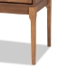 Baxton Studio Ramiel Mid-Century Modern Ash Walnut Finished Wood and Rattan 1-Drawer Nightstand - BSOMG9005-Ash Walnut/Rattan-NS