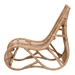 bali & pari Genera Modern Bohemian Natural Rattan Lounge Chair - BSODC512-Rattan-CC