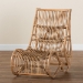 bali & pari Genera Modern Bohemian Natural Rattan Lounge Chair - BSODC512-Rattan-CC