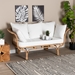 bali & pari Edana Modern Bohemian Natural Rattan Sofa With Cushion - BSODC151023-Rattan-SF