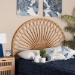 bali & pari Perenna Modern Bohemian Natural Rattan King Size Standalone Headboard - BSODC9045-Rattan-HB-King