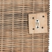 bali & pari Cantara Modern Bohemian Natural Rattan Queen Size Standalone Headboard - BSODC9048-Rattan-HB-Queen