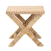 bali & pari Farica Modern Bohemian Natural Rattan And Mahogany Accent Bench - BSODC9050-Rattan-Bench